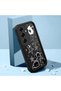 Samsung Galaxy S25 Plus Compatible Black Silicone Case with Star and Cute Character Pattern, Camera Protection, Shock Absorption - 2