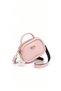 Pearl Charm Detailed Powder Pink Women's Handbag with Crossbody Strap - 2