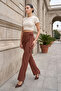 Women's Striped Belted Wide-Leg Pants - 3