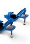 Zri̇n-4505 premium blue satin open-back heeled sandal with ribbon detail - 11 cm - 7