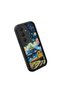 Samsung Galaxy S25 Fe Compatible Black Silicone Case Starry Night Train and Castle Pattern Camera Protection Shock Absorbing - 3