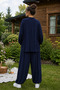 Women's Crew Neck Casual Loose Fit Set - 6