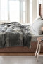 Manora Double Jacquard Blanket & Sheet Set Gray - 2