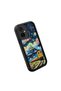 Tecno Camon 19 Neo(Ch6I) Compatible Black Silicone Case Starry Night Train and Castle Pattern Camera Protection Shock Absorption - 4