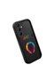 Samsung Galaxy M14 5g Compatible Black Silicone Case Hipster Colorful Deer Pattern Camera Protected Shock Absorbent - 3