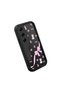 Tecno Camon 40(Cm5) Compatible Black Silicone Case Cat-Pink Ribbon Flower Pattern Camera Protection Shock Absorbing - 3
