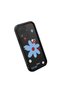 Samsung Galaxy A12/M12 Compatible Black Silicone Case Colorful Flower Pattern Camera Protected Shock Absorbent - 3