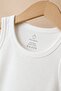 Baby Athlete Badi 100% Cotton 5-Piece White Sleeveless Snap-On Bodysuit - 3