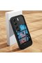 Tecno Camon 40 Pro 5g(Cm7) Compatible Black Silicone Case Three-Section Palm Sunset Landscape Pattern Camera Protection Shock Absorption - 2