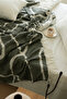 Sumina Double Jacquard Blanket & Sheet Set Green - 2