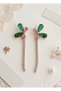 Butterfly Model Zircon Stone Detailed 316L Steel Earrings - 2