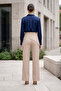 Women's Striped Belted Wide-Leg Pants - 6