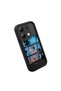 Redmi Note 13 4g Compatible Black Silicone Case Three-Compartment Palm Sunset Landscape Pattern Camera Protection Shock Absorbing - 4