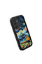 Samsung Galaxy S25 Compatible Black Silicone Case Starry Night Train and Castle Pattern Camera Protection Shock Absorbing - 3