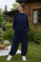 Women's Crew Neck Casual Loose Fit Set