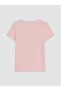 Vizyon New Season Pink V-Neck Lace Detailed Blouse - 6