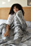 Molina Double Jacquard Blanket & Sheet Set Gray - 5