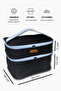 Professional Double-Compartment Large-Capacity Makeup Bag Waterproof Large Travel Organizer - 3