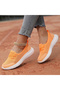 Women's Orange Mesh Sneakers - 2