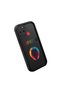 Realme C25/C25S Compatible Black Silicone Case Hipster Colorful Deer Pattern Camera Protected Shock Absorbing - 3
