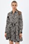Vual Fabric Short Shirt Dress - 4