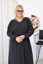 Plus Size Tencel Modal Fabric Dress with Tie-Up Detail - 8