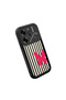 Tecno Pova 6/Pova 6 Pro Compatible Black Silicone Case Black-White Striped Butterfly Pattern Camera Protected Shock Absorbing - 3