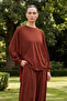 Women's Crew Neck Casual Loose Fit Set - 4