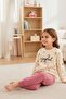 Girl's Joyful Patterned School Daily Tracksuit Set Esf7034 - 4