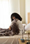 Manora Double Jacquard Blanket & Sheet Set Brown - 4