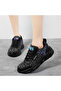 Women's Black Leopard Athletic Sneakers