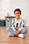 Boy's Geometric Patterned School Daily Tracksuit Set Esf7038 - 4