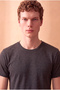 Men's Viscose Blended Anthracite Short Sleeve Crew Neck Basic T-Shirt Olav - 4