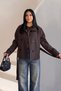 Zr Women's Stand Collar Belted Short Lined Comfortable Fit Light Brown Cashmere Coat - 4