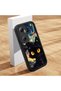 Infinix Hot 20 4g Compatible Black Silicone Case Starry Night Black Cat Pattern Camera Protected Shock Absorbing - 2