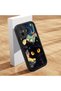 Redmi 12C Compatible Black Silicone Case Starry Night Black Cat Pattern Camera Protected Shock Absorbing - 2