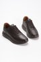 Genuine Leather Men's Walking Shoes Casual Comfort Lace-Up Orthopedic Daily Comfortable Sole Brown Sneaker Palermo - 5