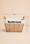 45 cm Premium Knitted Rectangular Organizer Basket – New Trend Fabric-Lined Organizer with Carrying Handles - 2