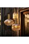 Wren 3-Piece Pendant Lamp Set Glass Amber, Decorative Ceiling Light For Bedroom And Dining Areas - 3