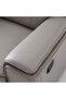 Aurevo 2 Seater Faux Leather Recliner With Console And Storage + Wireless Charging Light Grey - 4