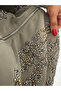 Premium Trend Drawstring Beaded Embroidered Seasonal Oversized Jacket - 5