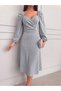 Women's Long Flowers Dress - 4