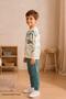 Boy's Tie-Dye Patterned School Casual Tracksuit Set Esf7037 - 3