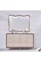 Atlanta 6 Drawer Dresser with Mirror And Stool Walnut/Beige