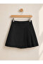 Girls' School Shorts Skirt with Elastic Waist and Pockets - 2