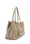 Faux Leather Magnet Closure Women's Handbag Diaz Beige - 3
