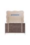 Atlanta 6 Drawer Dresser with Mirror And Stool Walnut/Beige - 7