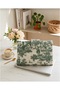 Handmade Toile Pattern Quilted Laptop Cover