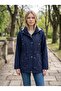 Women's Plus Size Spring Lacquer Trench Coat 80 cm - 3