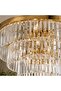 Aura 18-Lights Crystal Chandelier Crystal And Metal Chrome 100 cm - 4